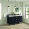 James Martin Vanities 60'' Double Vanity, Black Onyx w/ 3 CM Ethereal Noctis Quartz Top 424-V60D-BKO-3ENC - alternate 6